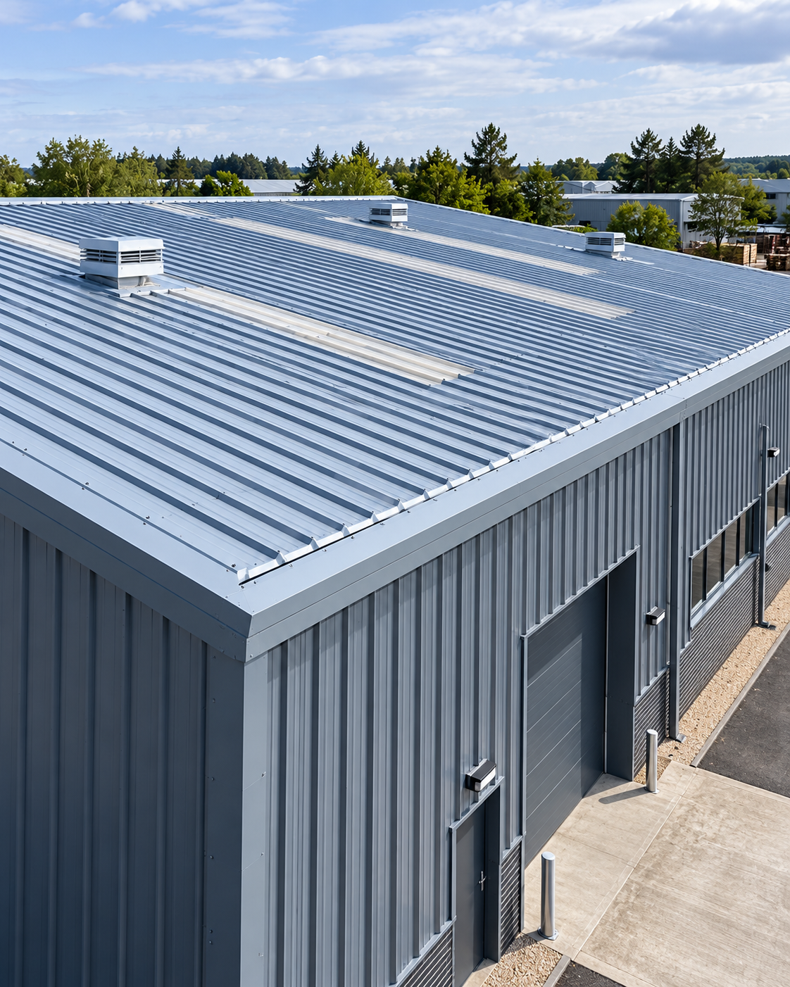Commercial and industrial roofing and cladding work by Aberroof